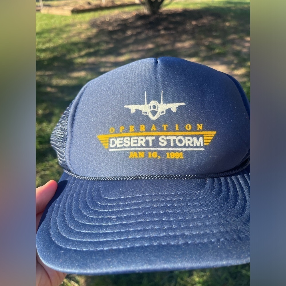 Vintage ‘91 Operation Dessert mesh SnapBack hat - Picture 2 of 5